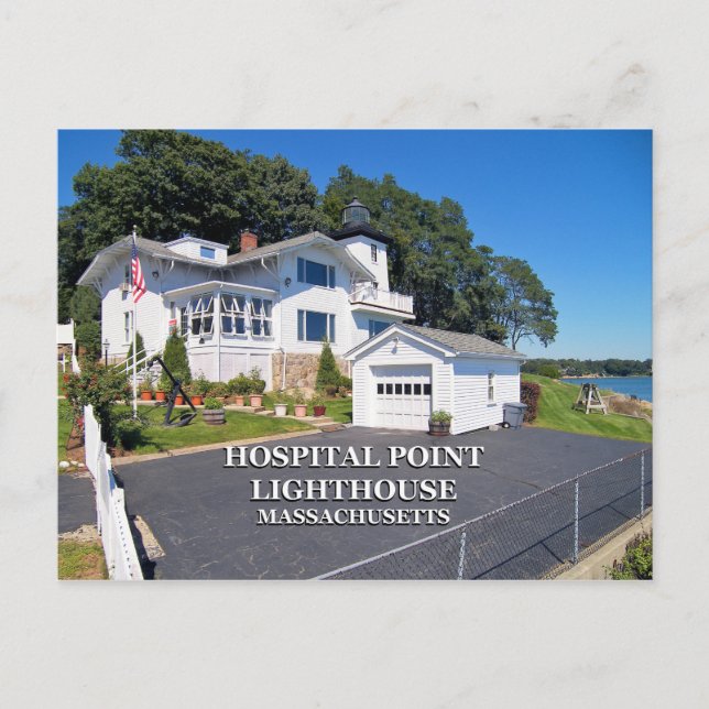 Postal Faro Hospital Point, Massachusetts (Anverso)