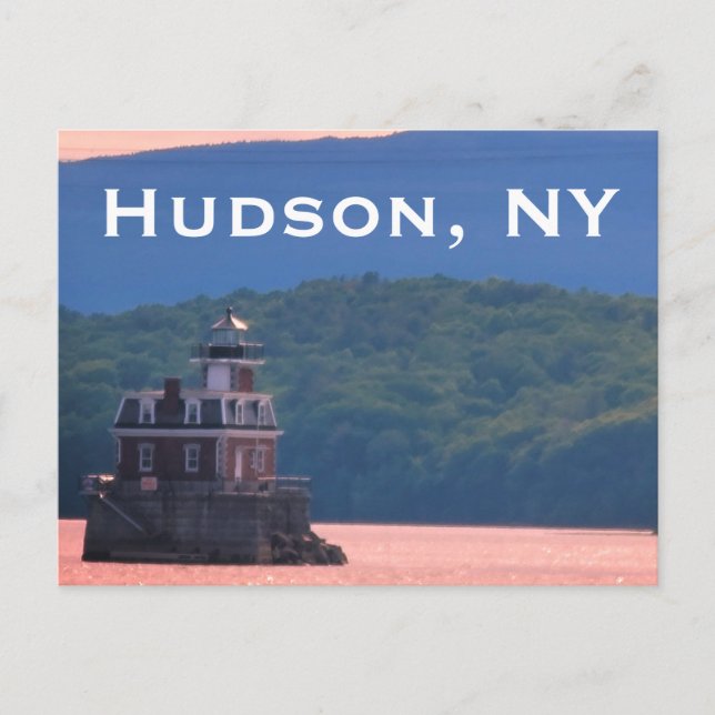 Postal Faro Hudson Athens - Hudson City Light, NY (Anverso)