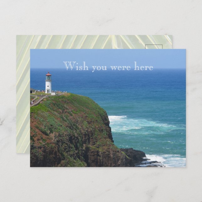 Postal Faro Kauai Hawaii Kilauea (Anverso / Reverso)