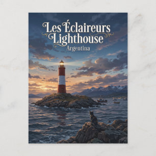 Postal Faro Les Éclaireurs Argentina