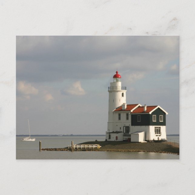 Postal Faro Maarken Holanda Norte, Países Bajos (Anverso)