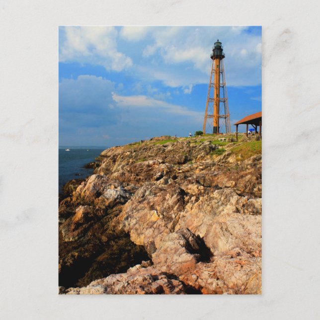 Postal Faro Marblehead y Ocean Bluffs (Anverso)