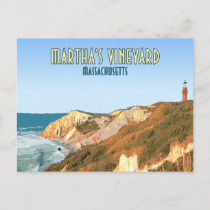 Postal Faro Marthas Vineyard Gay Head Massachusetts