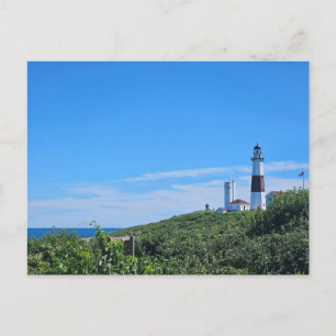 Postal Faro Montauk Point Long Island NY Postcard