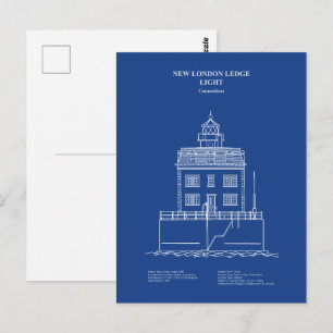 Postal Faro New London Ledge - Connecticut – AD
