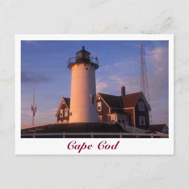 Postal Faro Nobska Cape Cod Woods Hole Falmouth (Anverso)