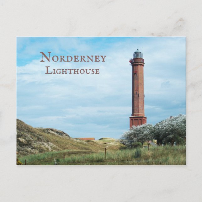 Postal Faro Norderney East Frisian Islands (Alemania) (Anverso)