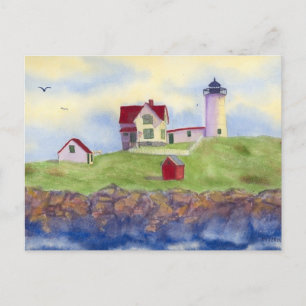 Postal Faro Nubble York Maine