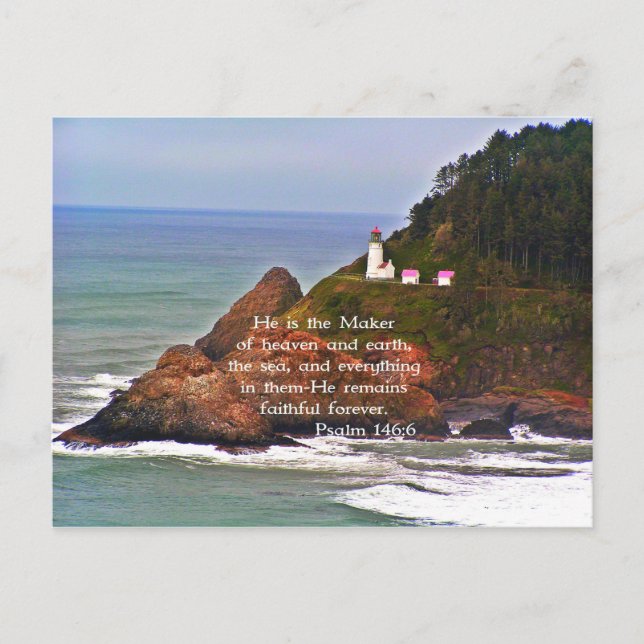 Postal Faro Ocean Sea Christian Creations (Anverso)