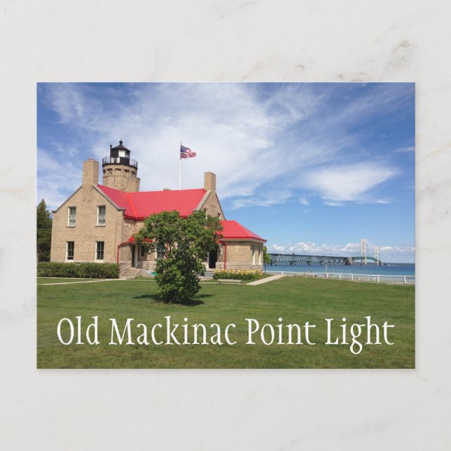 Postal Faro Old Mackinac Point (Anverso)
