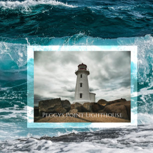 Postal Faro Peggys Point, Nueva Escocia, Canadá