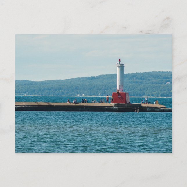 Postal Faro Petoskey Pierhead, Petoskey, Michigan (Anverso)