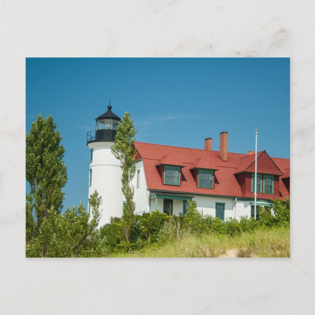 Postal Faro Point Betsie, Frankfort, Michigan (Anverso)