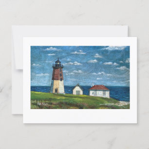 Postal Faro Point Judith en Narragansett, RI 7x5