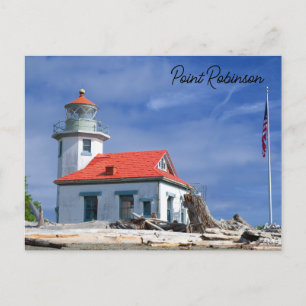 Postal Faro Point Robinson Isla Vashon Washington