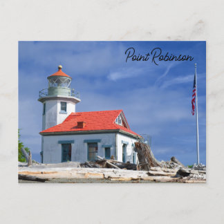 Postal Faro Point Robinson Isla Vashon Washington