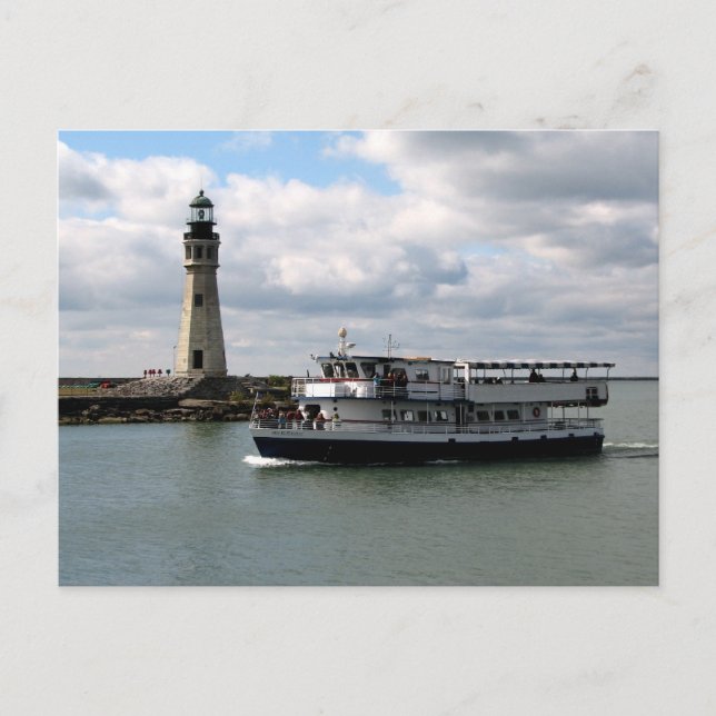 Postal Faro principal de Miss Búfalo y Búfalo (Anverso)