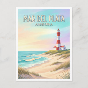 Postal Faro Punta Mogotes Mar del Plata Argentina