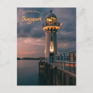 Postal Faro Raffles Marina en Singapur