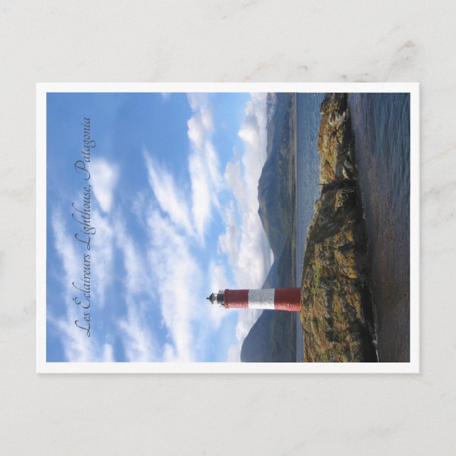 Postal Faro remoto, Canal Beagle, Patagonia (Anverso)