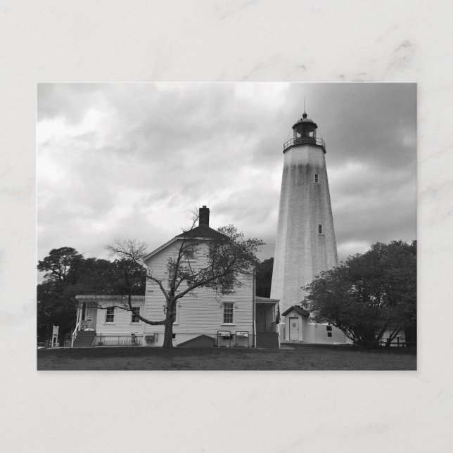 Postal Faro Sandy Hook (Anverso)