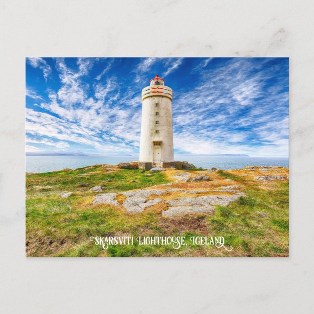 Postal Faro Skarsviti, Islandia (Anverso)