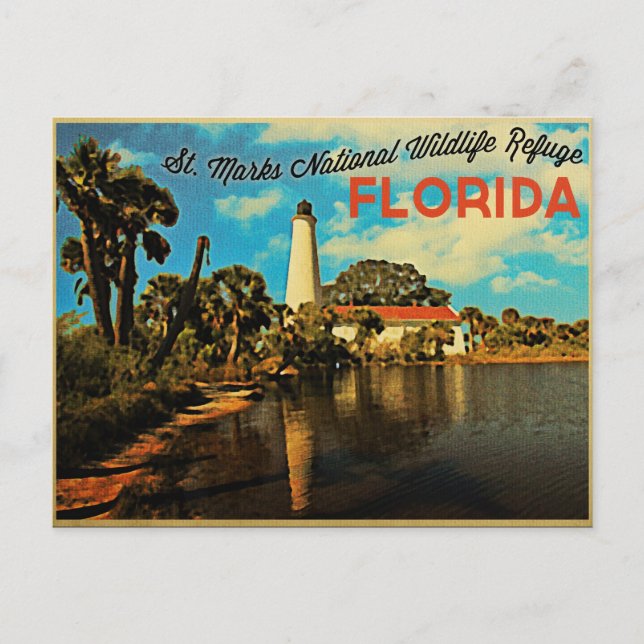 Postal Faro St. Marks Florida (Anverso)