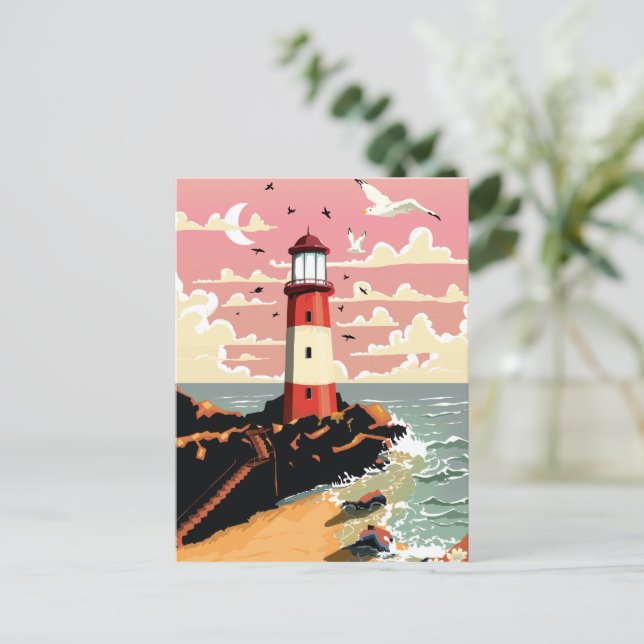 Postal Faro Vintage (Anverso de pie)