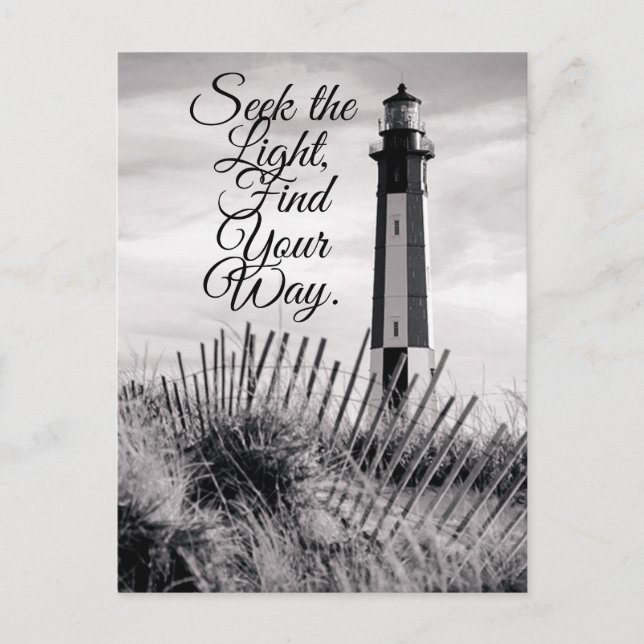 Postal Faro vintage de Cape Henry (Anverso)