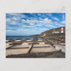 Postal Faro y ensaladas en La Palma