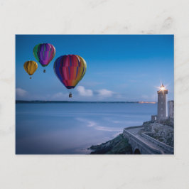 Postal Faro y globos