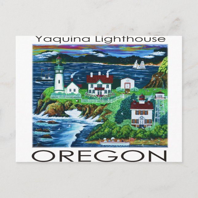 Postal Faro Yaquina ~ Oregon (Anverso)