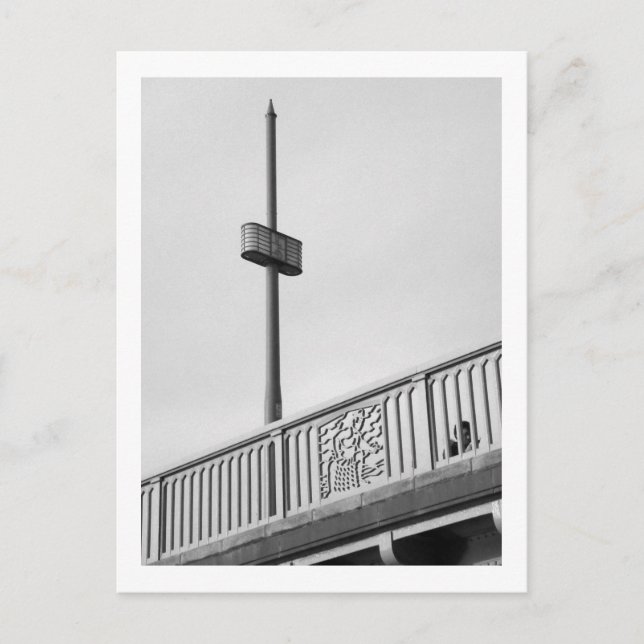 Postal Farolas de Tokio: Puente Kuramae (Anverso)