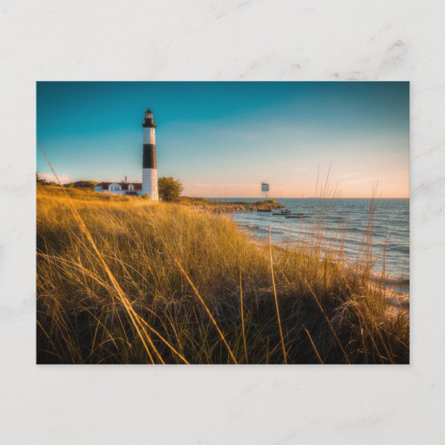 Postal Faros | Big Sable Lighthouse Ludington, MI (Anverso)