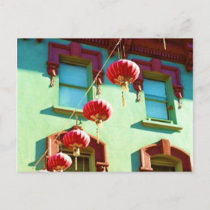 Postal Faros chinos en Chinatown