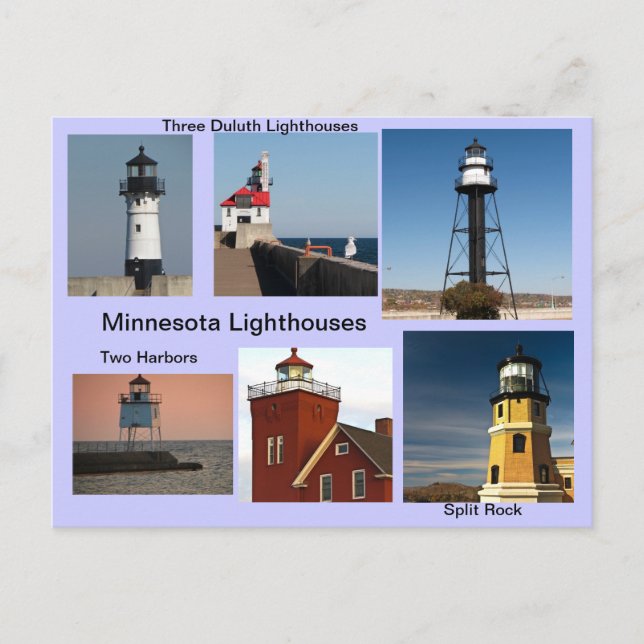 Postal Faros de Minnesota (Anverso)