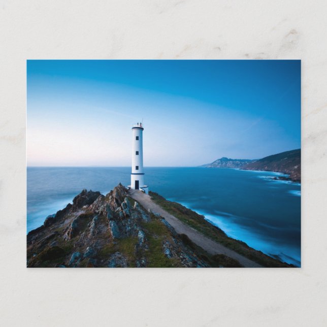 Postal Faros | Faro de Cabo Home Cangas España (Anverso)