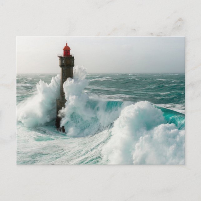 Postal Faros | Faro de Jument Ouessant France (Anverso)