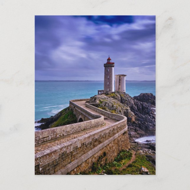 Postal Faros | Petit Minou Lighthouse Francia (Anverso)