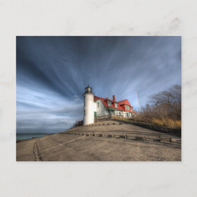 Postal Faros | Point Betsie Lake Michigan (Anverso)