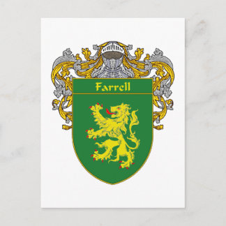 Postal Farrell Coat of Arms (Mantled)