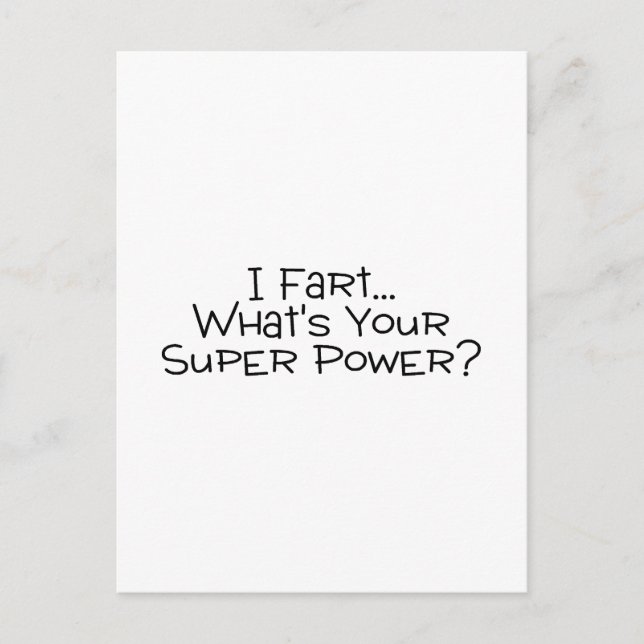 Postal Fart Whats Your Super Power 2 (Anverso)