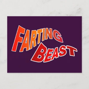 Postal FARTING BEAST - humor de insinuación divertidísimo