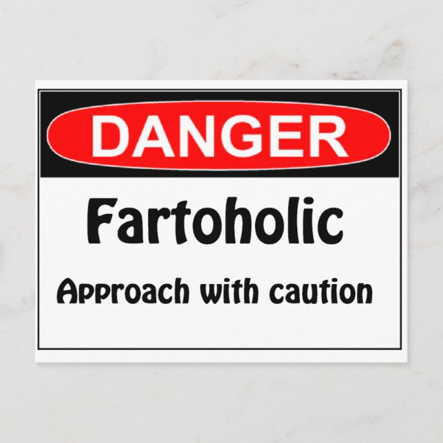Postal Farting Danger Fartoholic (Anverso)