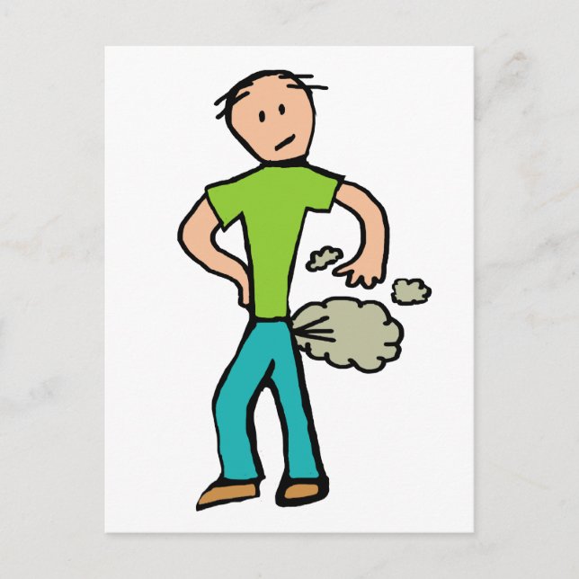 Postal Farting Man (Anverso)