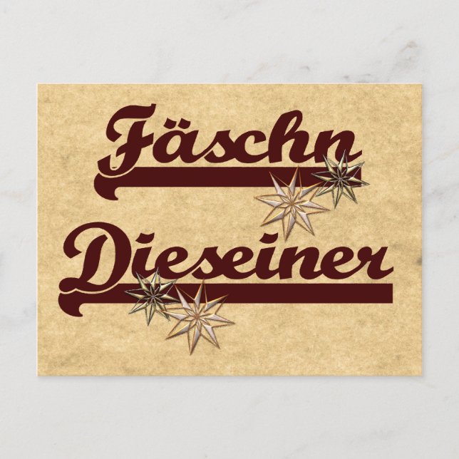 Postal Fäschn Dieseiner (Anverso)