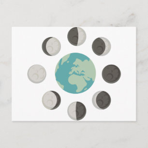 Postal Fases de la Luna