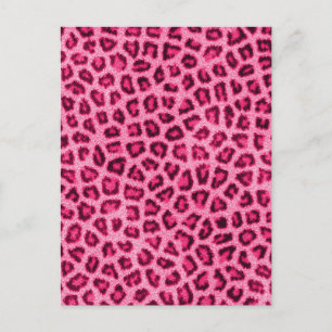 Postal Fashiable efecto de piel de leopardo