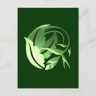 Postal Fashion floral retro elegante de Guay