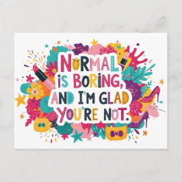 Postal Fashion Glamour Makeup Statement Quote Design